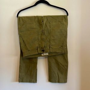 Madewell   Cropped Cargo    Olive Pants
